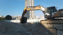 Equipment from MB Crusher has been used on a site in China to process demolition material