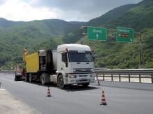 lorry driving on highway in Italy