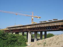 Brno carriageway under construction 