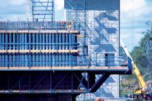 Building of the Brisbane bridge 