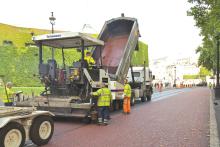 road resurfacing work 