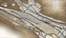 Jamarat Bridge aerial render