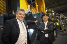 Alain Worp and SW Kim of Hyundai