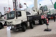 Terex Roadmaster 5300 Truck Mounted Crane, live at INTERMAT 2012