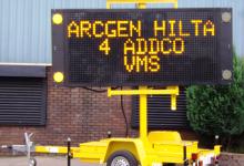 ADDCO mobile traffic control message board