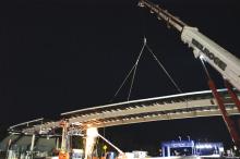 Main toll plaza canopy removal