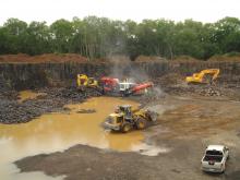 Sandvik QJ341 mobile jaw crusher