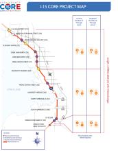 I-15 CORE PROJECT MAP