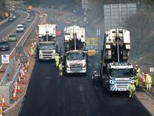 surfacing M90 in Scotland 