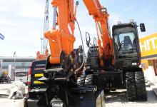 Hitachi ZX140W-5 wheeled excavator