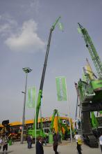 Sennebogen telescopic boom crawler crane 