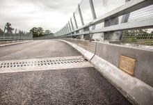 Protective barriers Hunter Expressway 