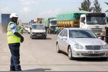 A traffic enforcement officer Nairobi city roads