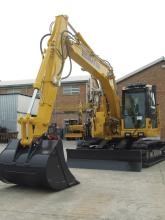 Komatsu’s new PC138 midi excavator 