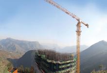 Potain at Duge Beipanjiang Bridge in China 