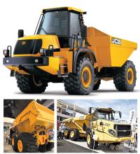 JCB, Volvo CE and Bell ADTs 