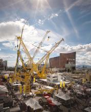 Liebherr’s stand at the Conexpo 2014 