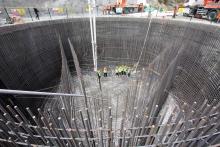 The foundations for the towers  on Bosphorus Bridge