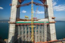 Sliding formwork and climbing form used on Bosphorus 