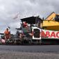 Volvo CE pavers working in echelon were able to pave a military airbase runway in a single day