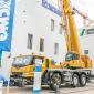 The XCA60-EV hybrid all-terrain crane has a maximum lifting capacity of 60tonnes and a boom length of 48m  