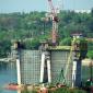 suspension towers of the new bridge 