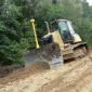 Caterpillar dozer working