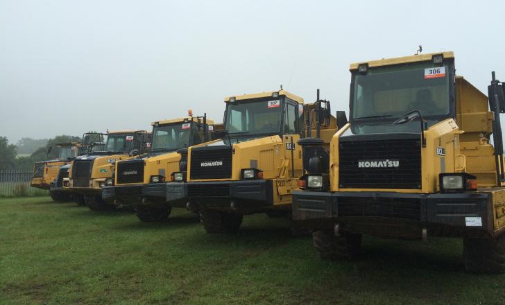 Ritchie Bros auction in Donington Park, UK