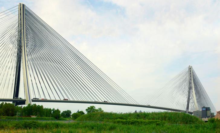 Artist impression, Gordie Howe Bridge (source WDBA)