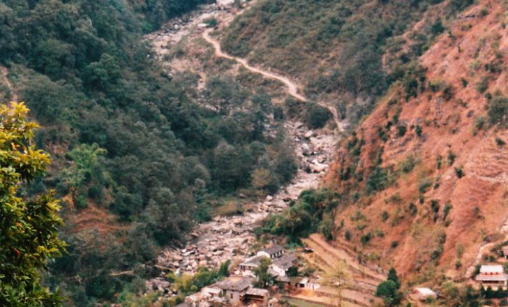 road in Kathmandu valley