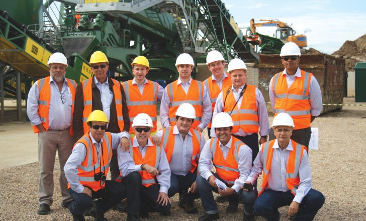 CDE/Sandvik delegation and customers at a CDE open week at the Sheehan Group in Oxford, UK