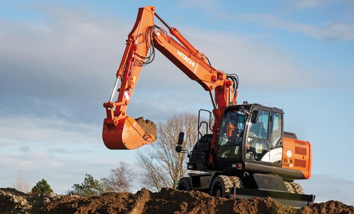 HCME ZX140W-5 wheeled excavator 