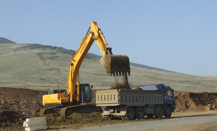 Greece’s E65 highway under construction