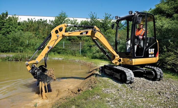 Cat’s 302.4D hydraulic excavator