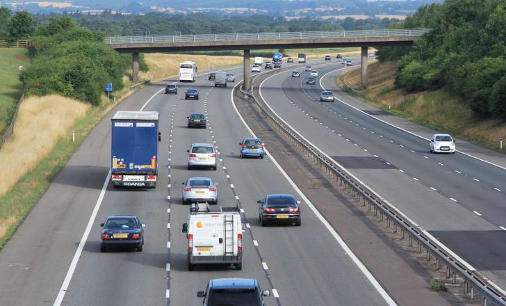 M40 in central England