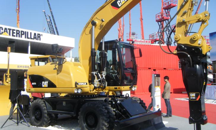 Caterpillar's wheeled excavator